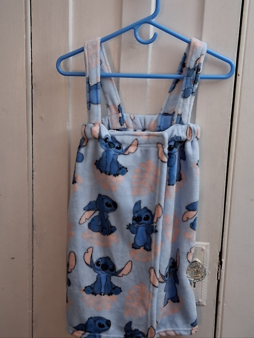 Disney Stitch Fleece Spa Bath Towel Wrap
